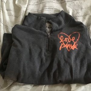 Grey Jacket/oversized shirt from pink